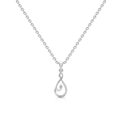 Harmony Spark Silver Pendant with Chain