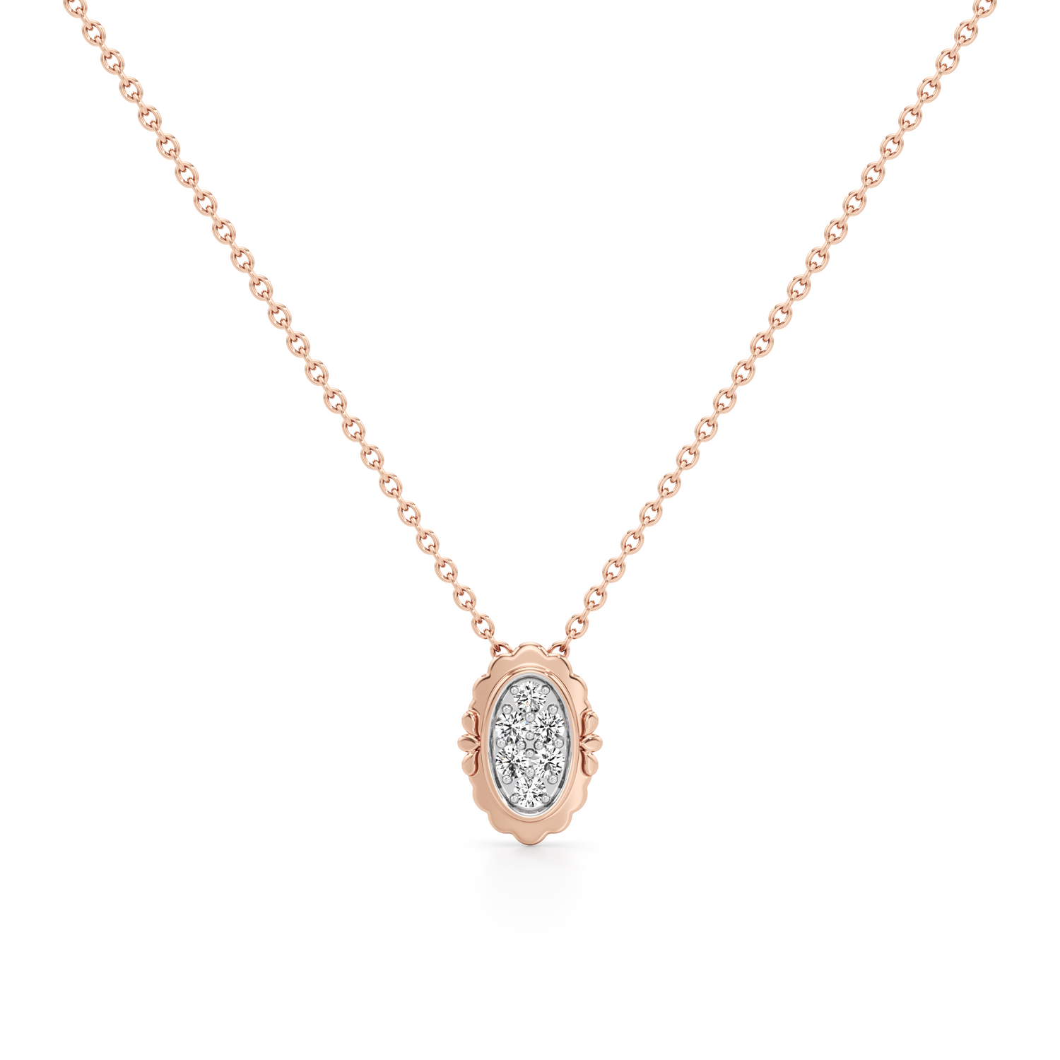 Aura Drift Pendant Silver Pendant with Chain