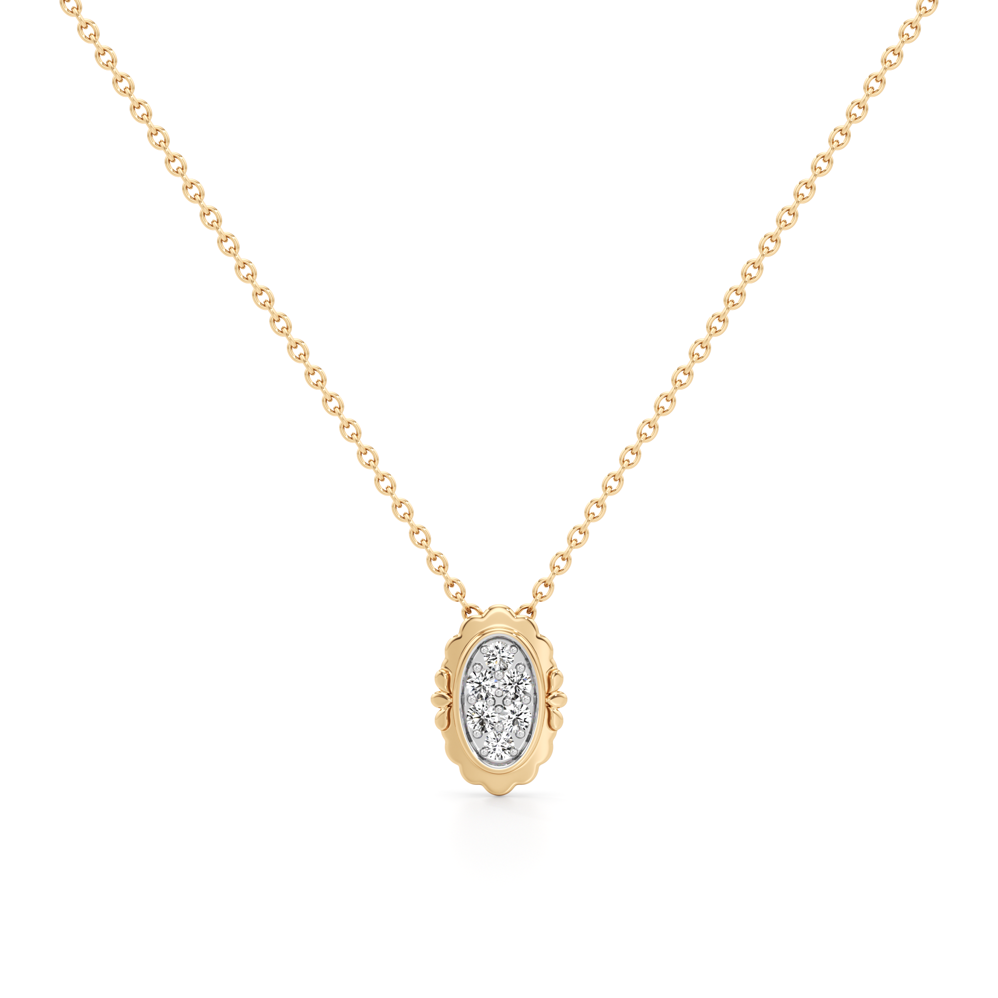 Aura Drift Pendant Silver Pendant with Chain