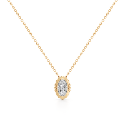 Aura Drift Pendant Silver Pendant with Chain