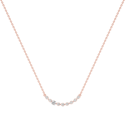 Radiant Blossom Silver Pendant with Chain