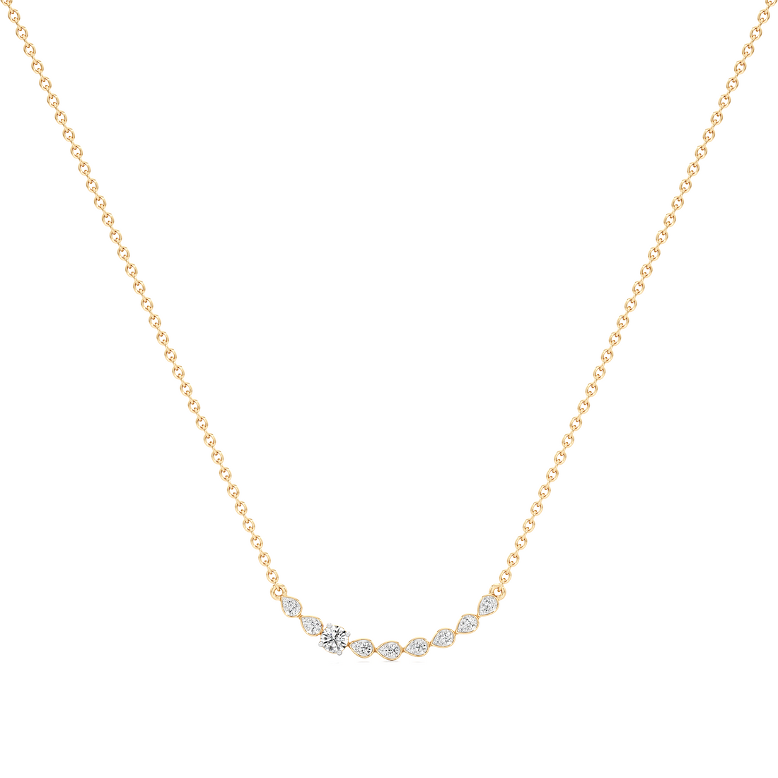Radiant Blossom Silver Pendant with Chain