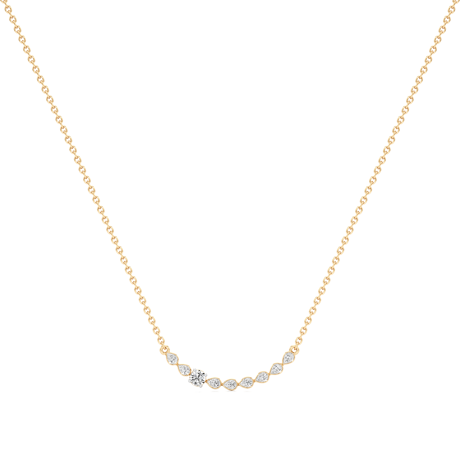 Radiant Blossom Silver Pendant with Chain