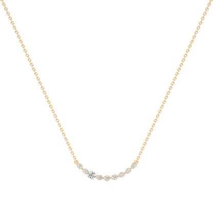 Radiant Blossom Silver Pendant with Chain