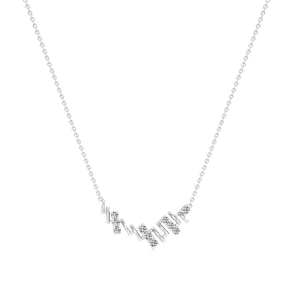 Velvet Harmony Silver Pendant with Chain