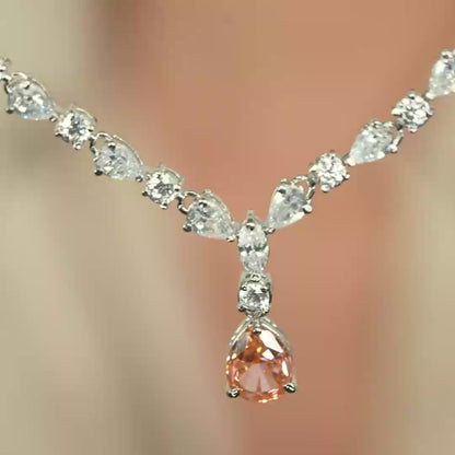 Citrine Solitaire Pendant Necklace